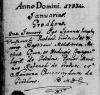 metryka urodzenia Melchior Cycoń s. Mateusza i Jadwigi 8.01.1733